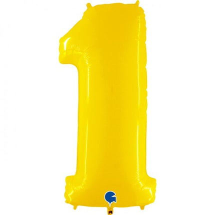 Folieballon nmr. 1 - Kleuren selecteerbaar