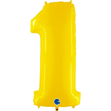 Folieballon nmr. 1 - Kleuren selecteerbaar