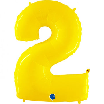 Folieballon nmr. 2 - Kleuren selecteerbaar